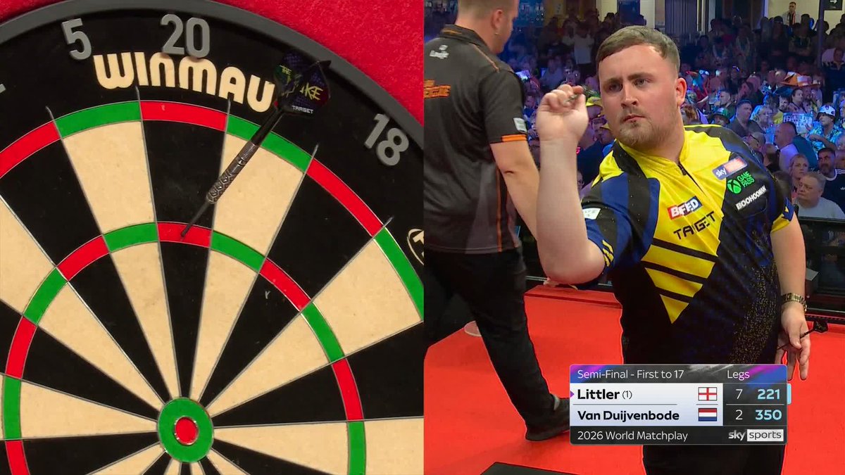 ASTONISHING DARTS! This is just silly... Luke Littler extends his lead to 8-2 with a staggering 117.10 average. Darts from another planet! 🤯 📺 #MatchplayDarts