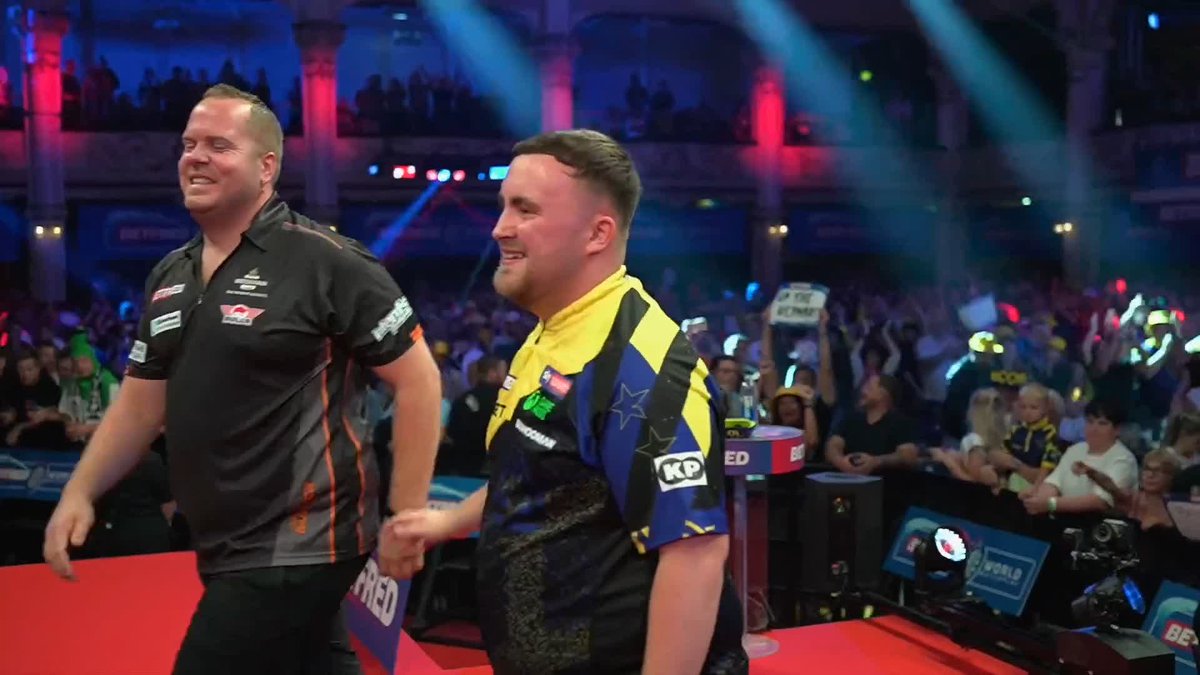 IMPERIOUS FROM LITTLER! Absolutely FRIGHTENING! 🤯 Luke Littler continues his astonishing form at the Winter Gardens, averaging 110.88 to dispatch Dirk van Duijvenbode and storm through to Sunday's final! 📺 #MatchplayDarts