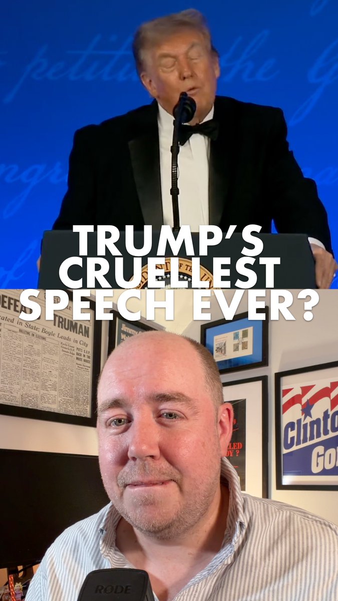 Donald Trump gave a truly unpeasant speech at the White House Correspondents Dinner. And something about it felt...different