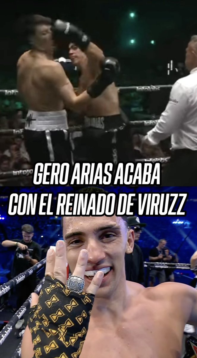 ¡TERMINÓ EL REINADO DE VIRUZZ! 😱 🥊 Gero Arias le pasó por encima a Viruzz en su pelea de ´La Velada del Año VI'. Al fin un argentino pudo derrotar al español. 🇦🇷 📹 YT Ibai Llanos.