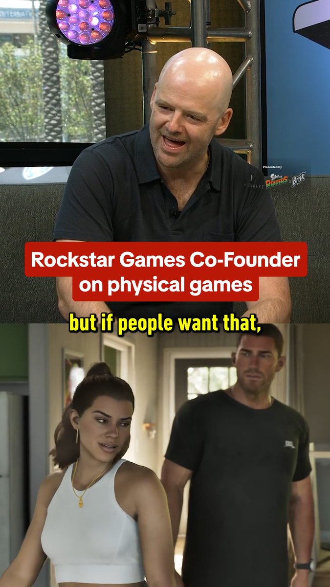 Rockstar Games co-founder Dan Houser on games releasing on physical media: "if people want that, then companies should provide it." #SDCC Presented by Aliens: Fireteam Elite 2, Alienware, BRISK x Splatoon Raiders