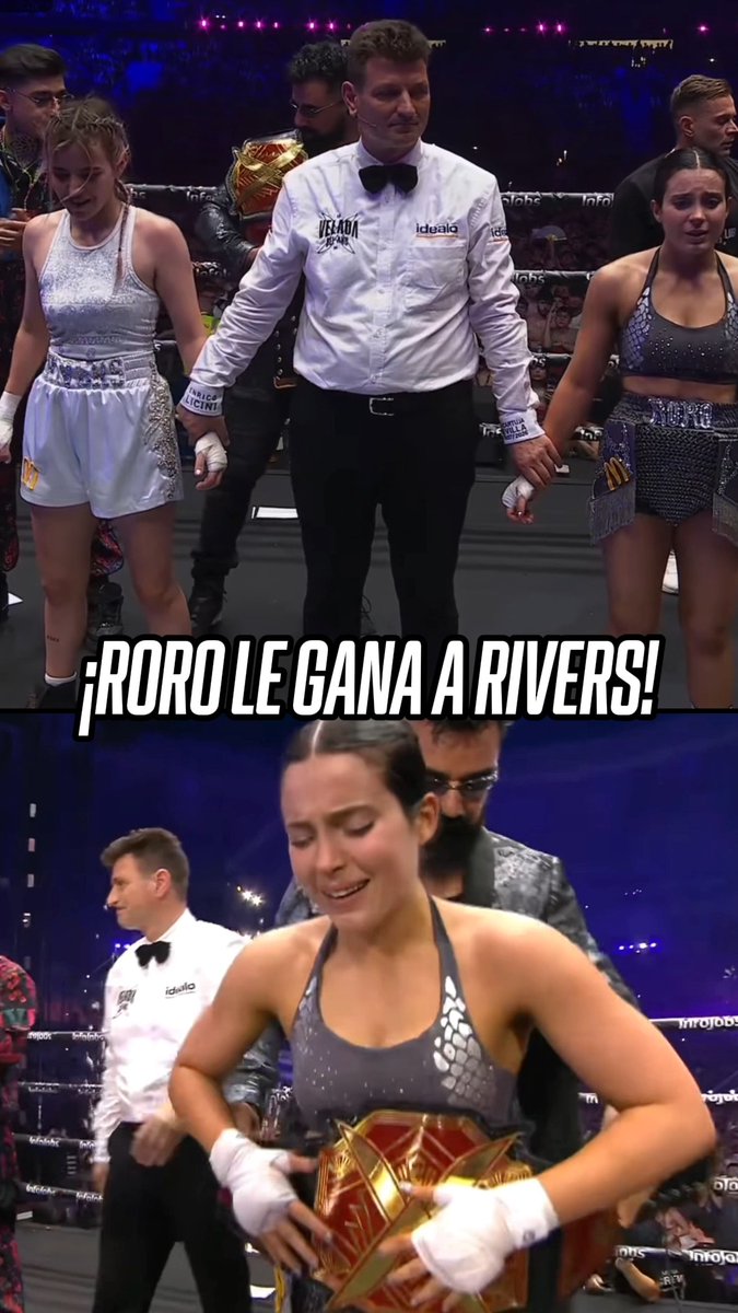 ¡PERDIÓ LA RIVERS! 🥺 🇲🇽 La streamer mexicana perdió contra Roro por decisión unánime. 📹 YT Ibai Llanos