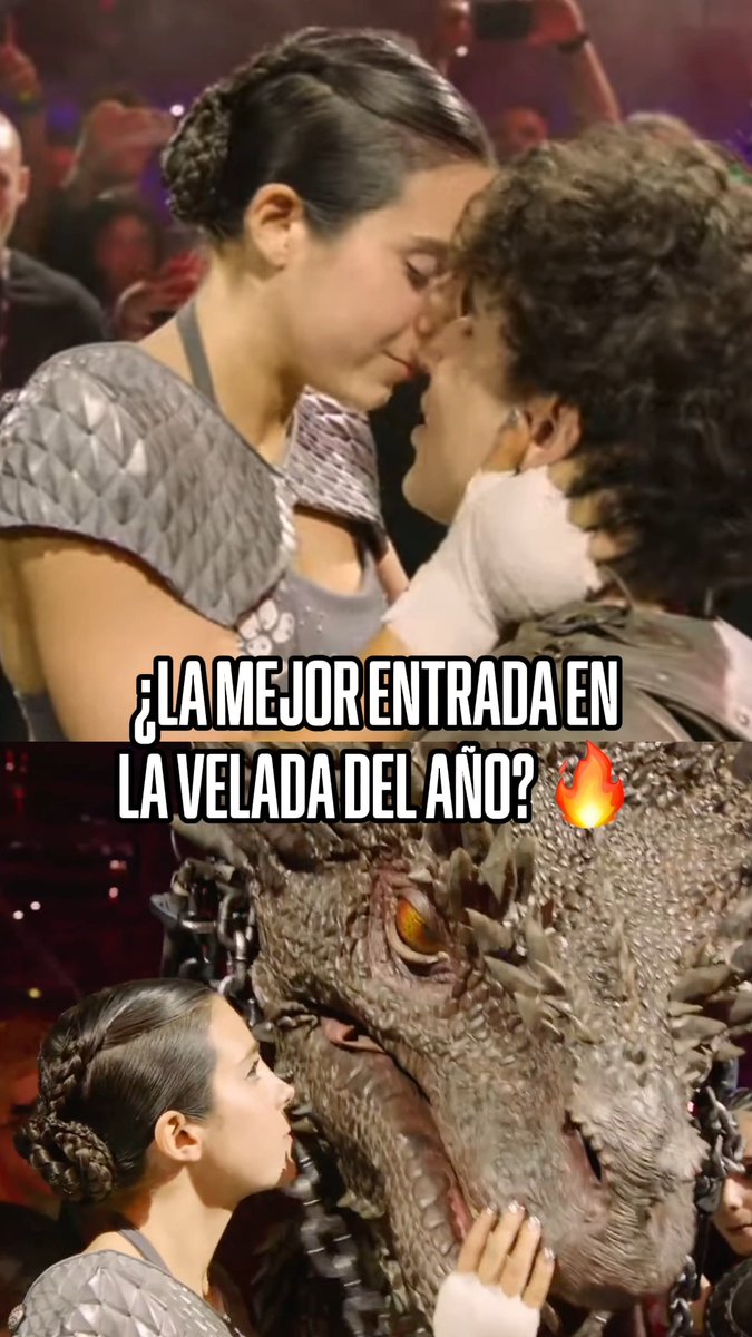 EN EFECTO, ES CINE 🚬🔥 🤩 Roro lo volvió a hacer y salió de esta impresionante manera a su pelea, montada en un dragón y con un vestido de fuego. ¿Hay algo que no haga bien? 😮💨 📹 YT Ibai Llanos