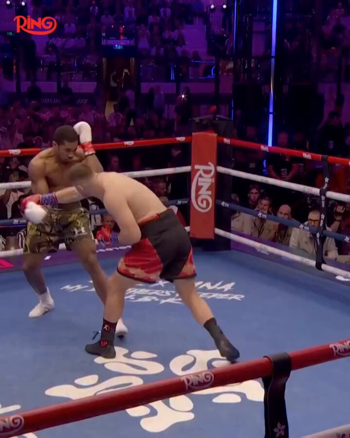 Anthony Joshua recovers from near disaster after getting dropped and badly hurt in round one - to score a brutal knockout of Prenga in the second round.