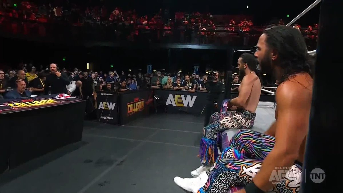 FROM THE SHADOWS! Will Ospreay • ウィル・オスプレイ & Jon Moxley get the upper hand ahead of their match vs the @YoungBucks at #AEWRedemption TOMORROW NIGHT! Watch #AEWCollision on TNT & HBO Max