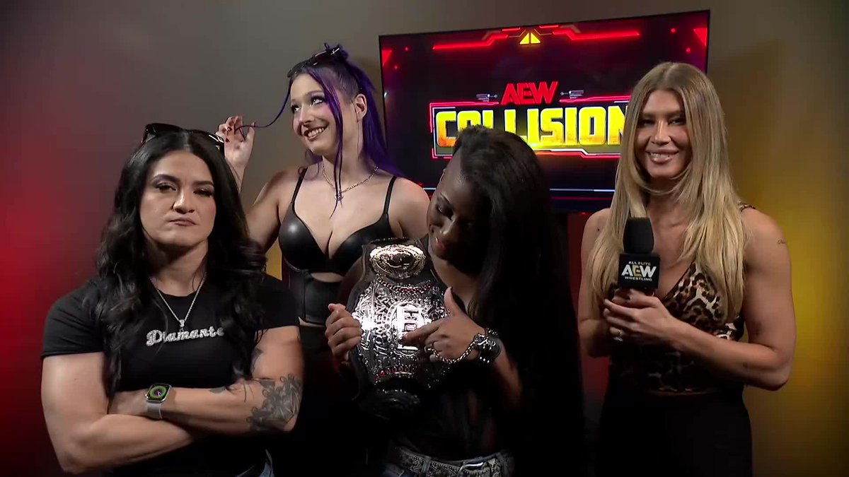 After last week’s run-in with the Brawling Birds, ROH’s Women’s World Champion Athena is ROH & All Elite! sends them a message: We’re waiting! Watch #AEWCollision on TNT & HBO Max