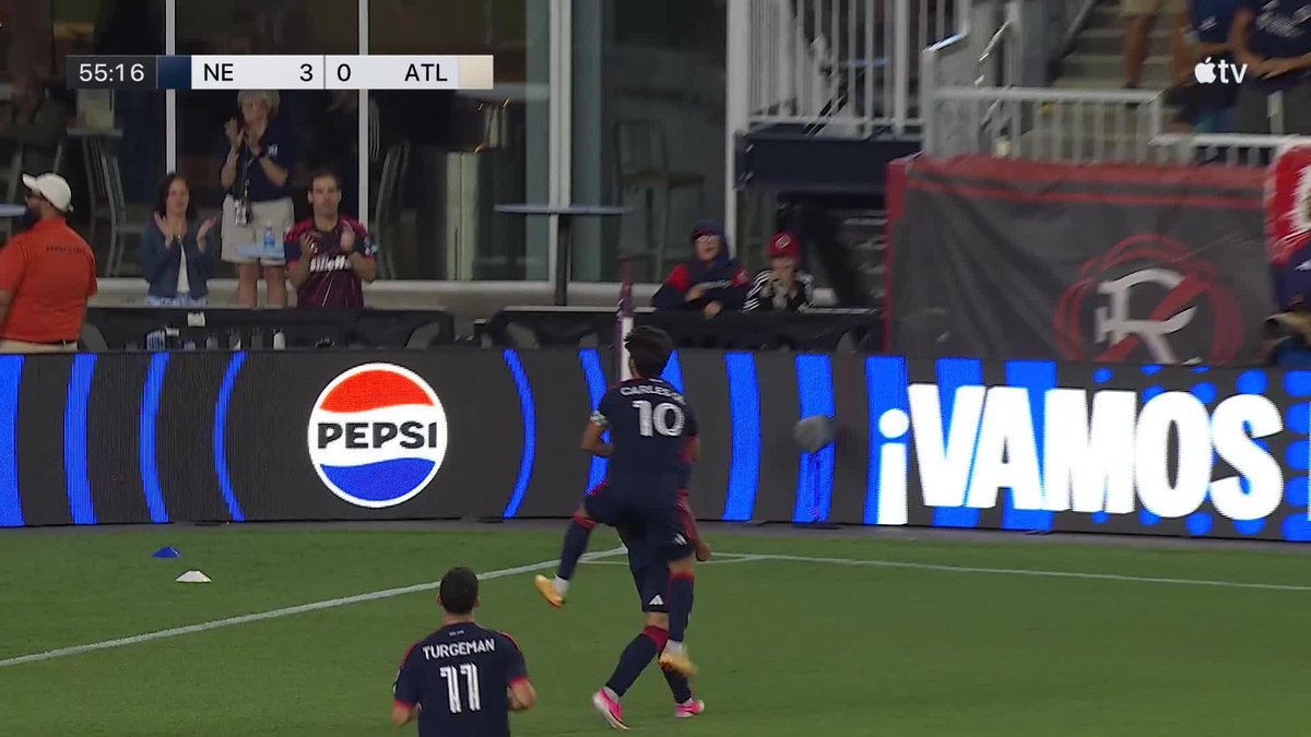 Peyton Miller with the finish and the scuba 🤿 as the New England Revolution get their third.