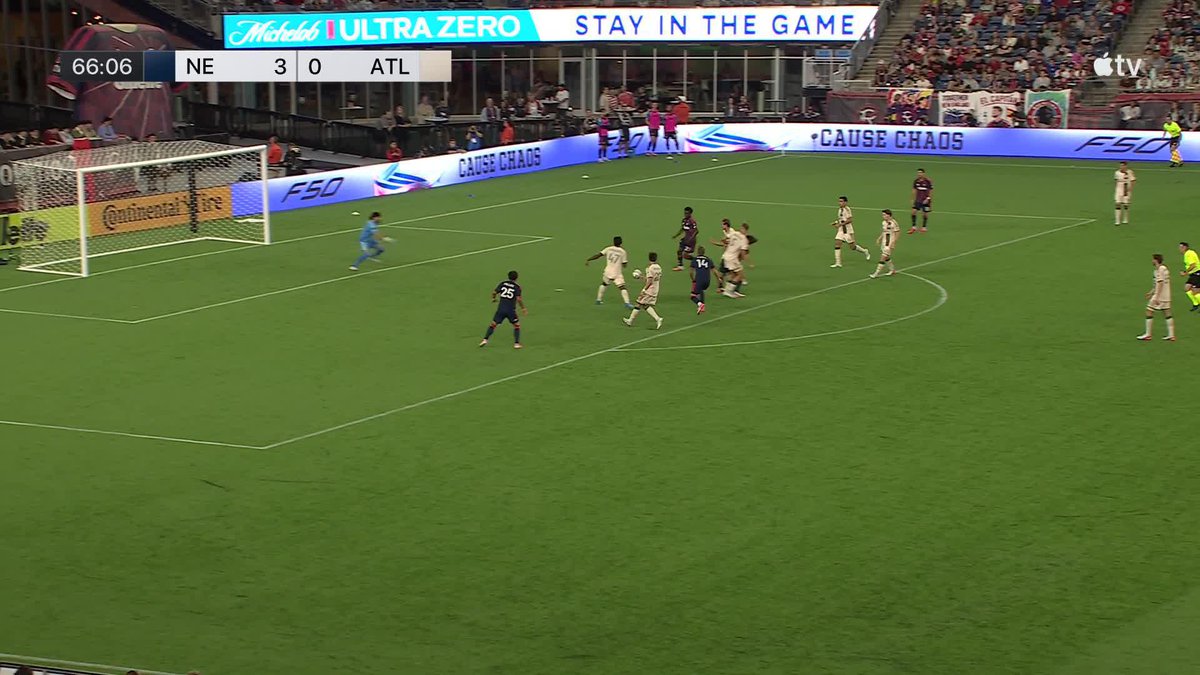 Brooklyn Raines gets his first goal for the New England Revolution and it's a four goal lead 💥