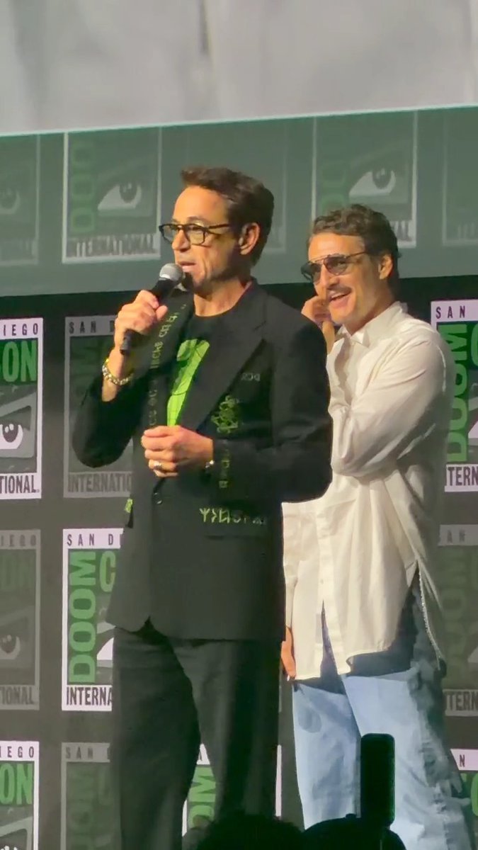 “Decisions will have to be made, you're either on the side of the good guys, or perhaps, you may consider the alternative… of perhaps joining the family of Doom.” Robert Downey Jr. previews #AvengersDoomsday at Comic Con. #SDCC