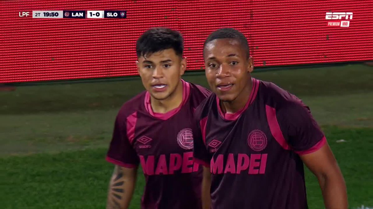 ¡EL PRIMERO DEL GRANA! Valois estaba habilitado, se acomodó y definió para el 1-0 de Lanús ante San Lorenzo. 📺 ESPN Premium | Suscribite al Pack Fútbol en