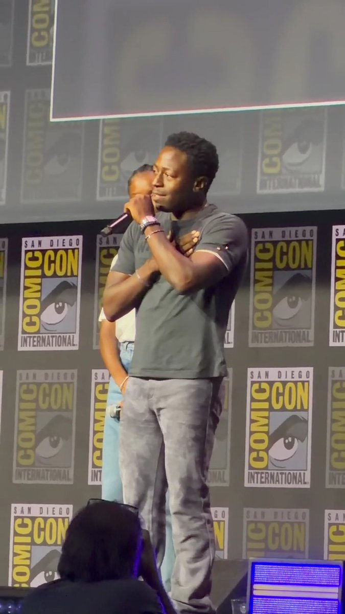 "The honor is entirely mine." David Jonsson shares what it means to play T'Challa's son in #BlackPanther3. #SDCC