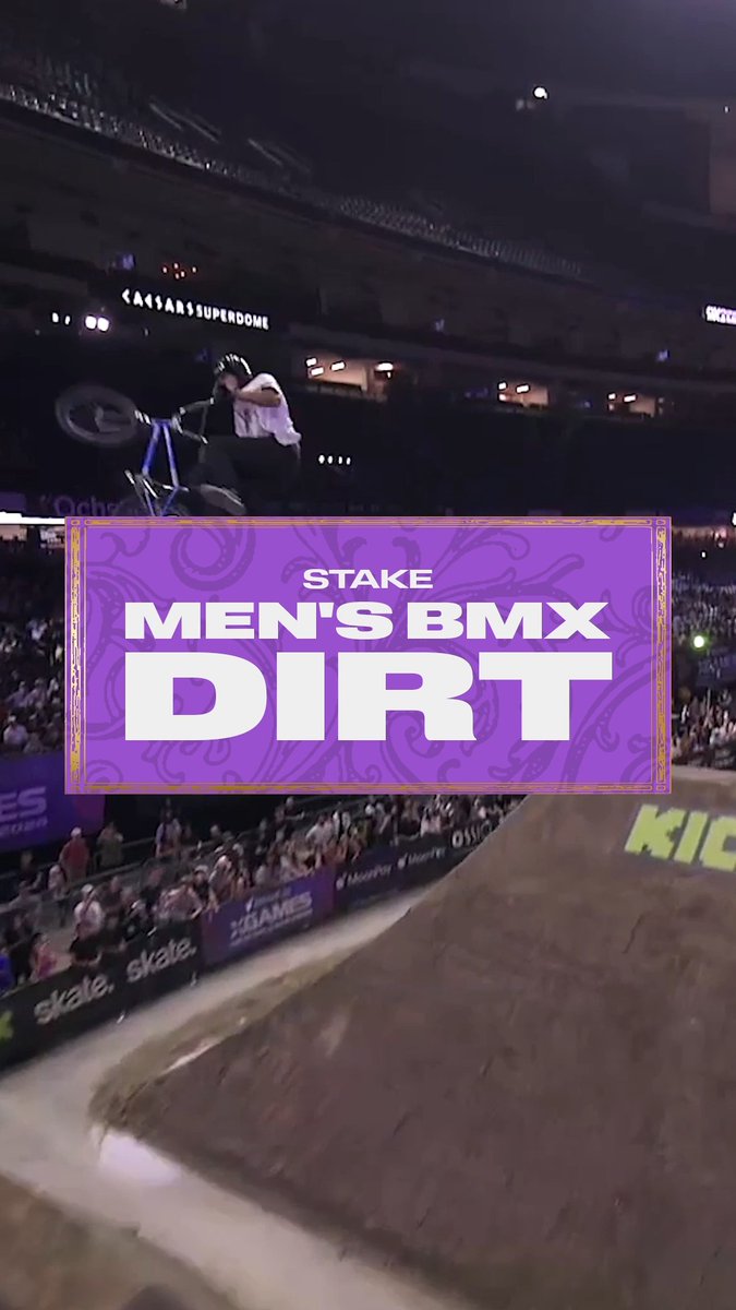 🥇 Brady Baker wins GOLD for XC LA in @stake Men's BMX Dirt at the MoonPay 🟣 X Games League Championship in NOLA!