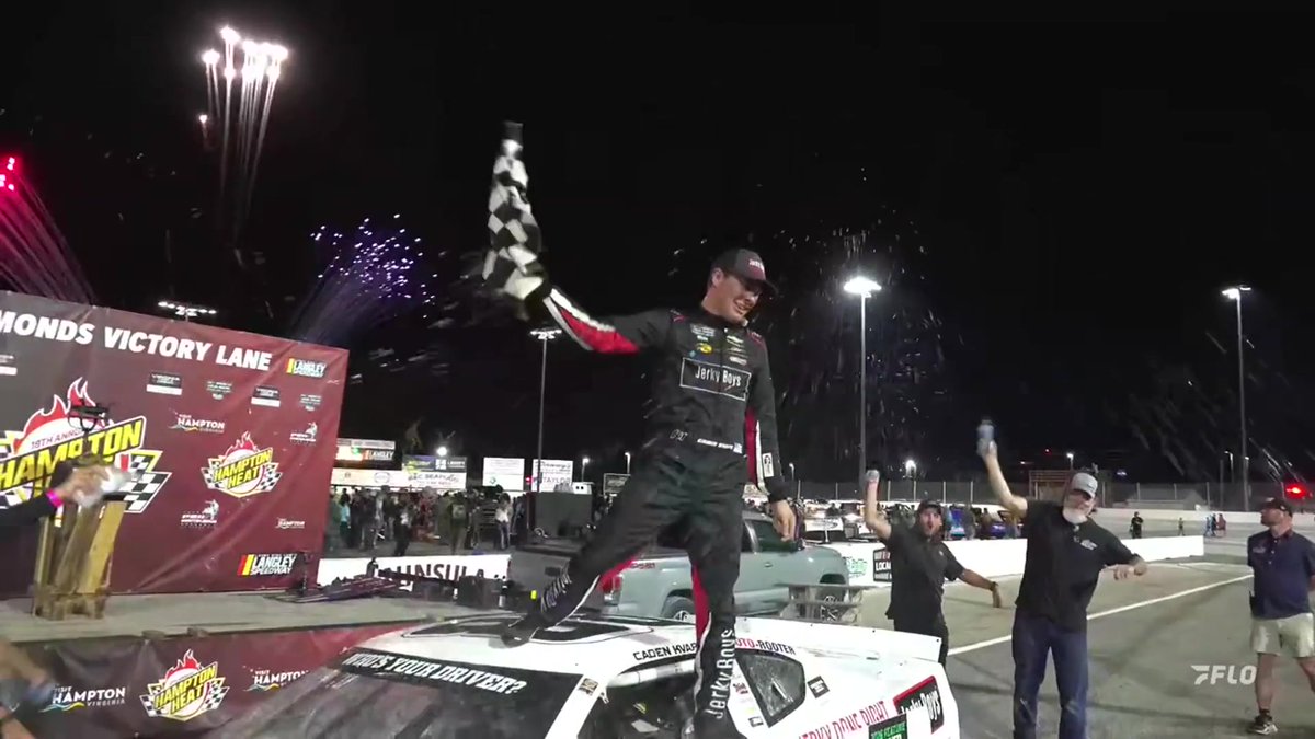 ๐ Caden Kvapil WINS the #HamptonHeat at Langley Speedway!