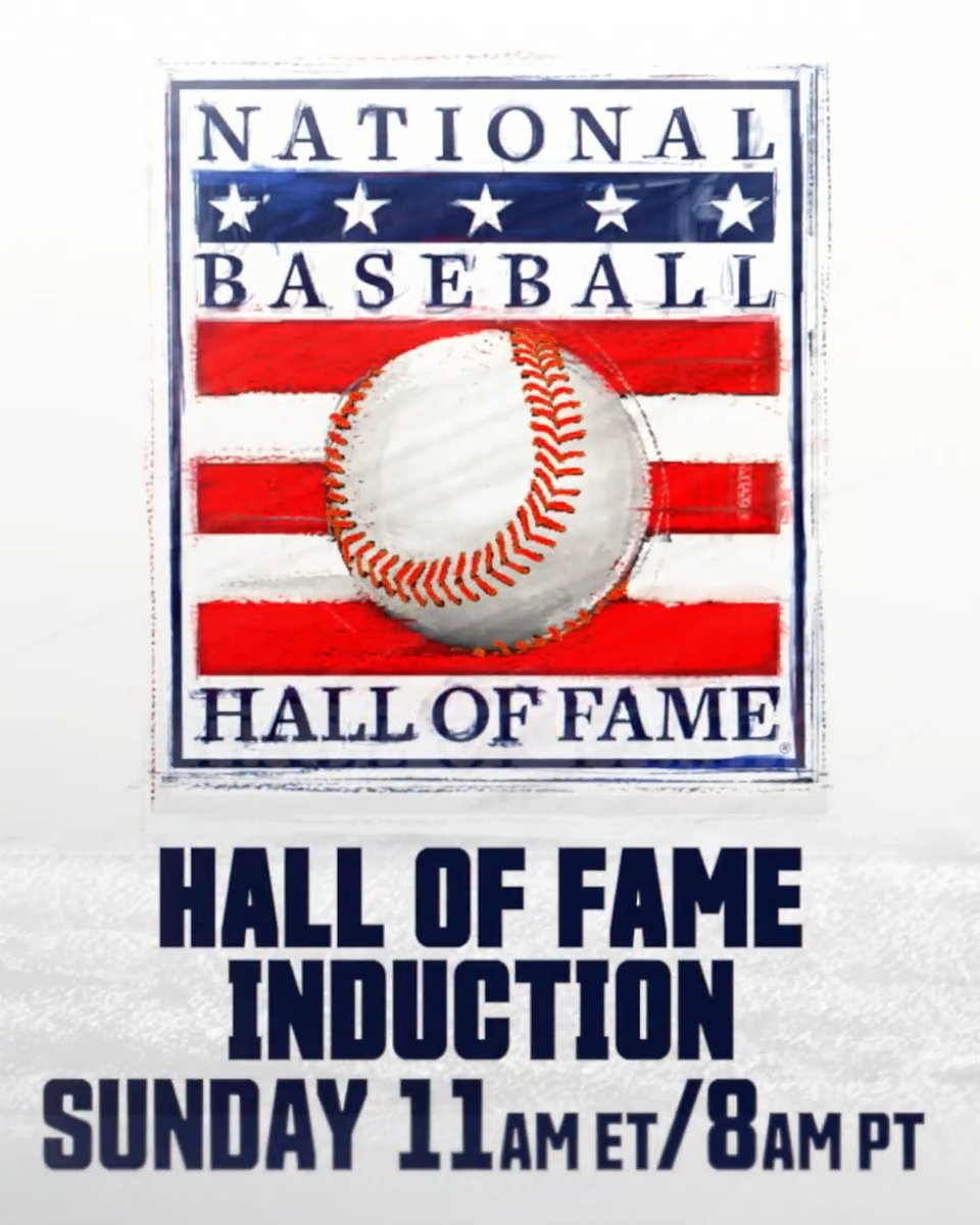 Three more baseball legends are about to be welcomed into Cooperstown 🤝 Coverage of the 2026 National Baseball Hall of Fame and Museum ⚾ Induction Ceremony gets underway tomorrow at 11am ET on MLB Network.