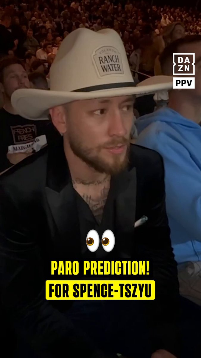 Newly crowned world champion Liam Paro with his prediction for Spence-Tszyu 👀 🎟️ Buy #SpenceTszyu NOW at | Live Now on DAZN and DAZN on Prime | In Select Territories