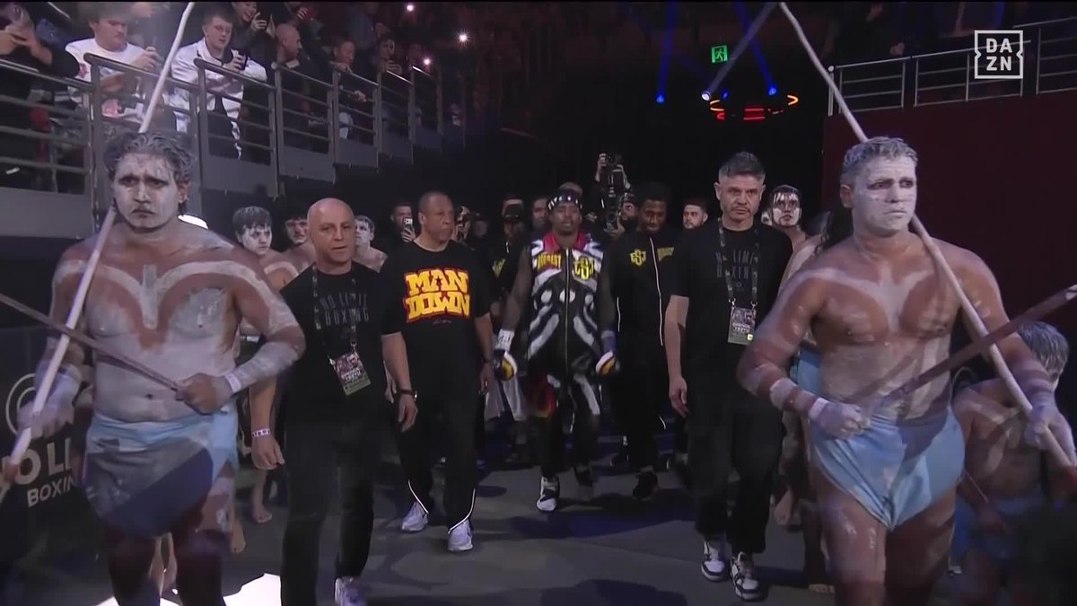 The first Errol Spence ringwalk in THREE years! Paying respect to the Indigenous people of Australia. 🎟️ Buy #SpenceTszyu NOW at | Live Now on DAZN and DAZN on Prime | In Select Territories