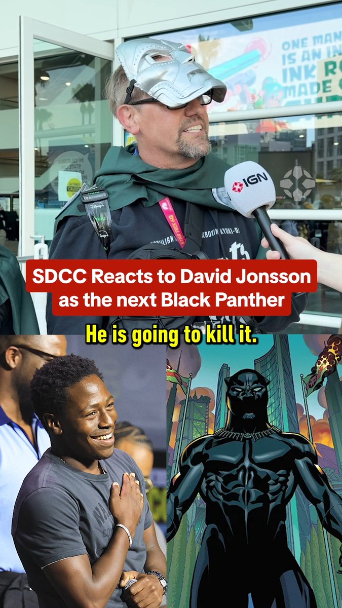 How do you feel about David Jonsson as the new Black Panther? #SDCC