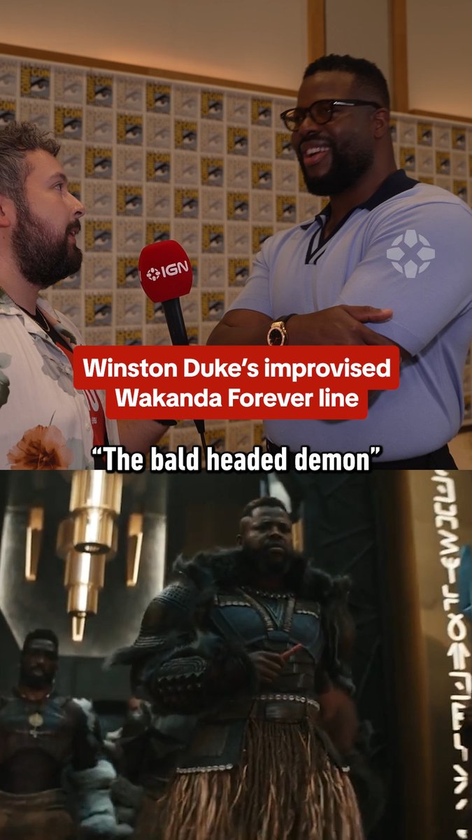 One of M'baku's most iconic lines was improvised #sdcc