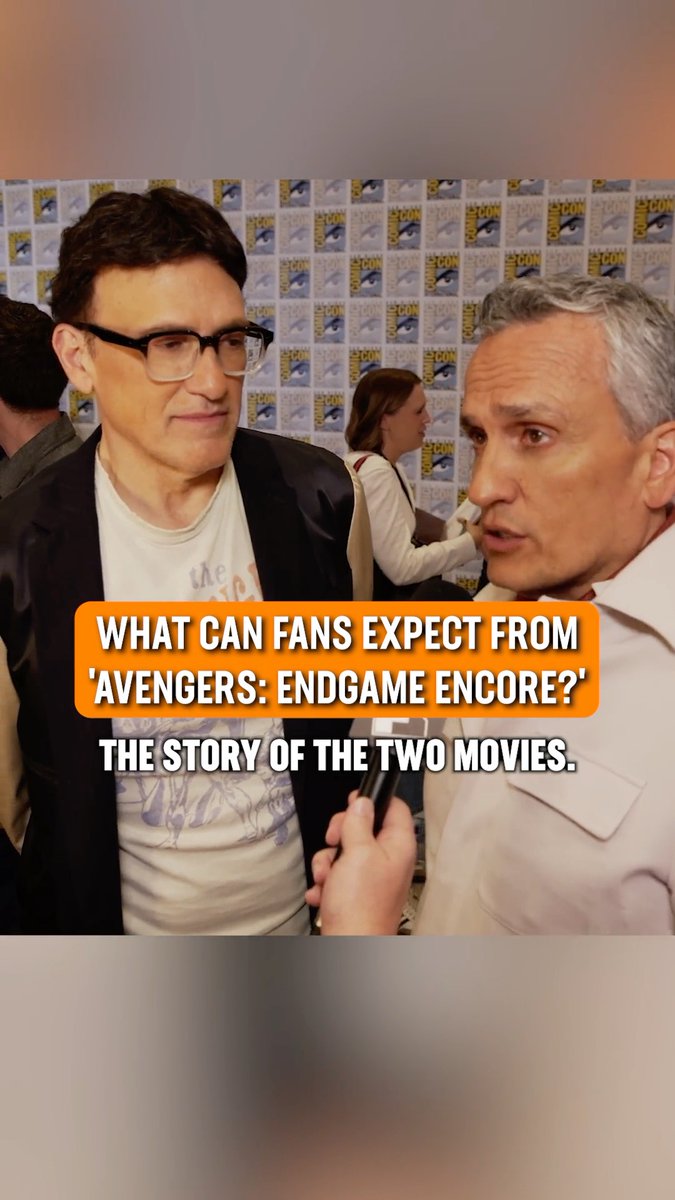 The Russo Brothers tease what new surprises fans can expect when #AvengersEndgame Encore comes back to theaters September 25! #WeLoveFans #SDCC