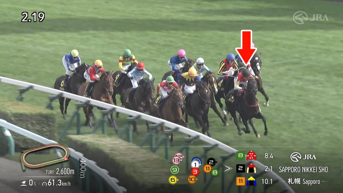 【母はGⅠ馬 #ラキシス】 #ミラージュナイト が後続の追撃を凌いで優勝🎖️ 母は2014年のエリザベス女王杯を制したラキシスという血統です🐴✨ [札幌11R 札幌日経賞（L） 芝2,600m]