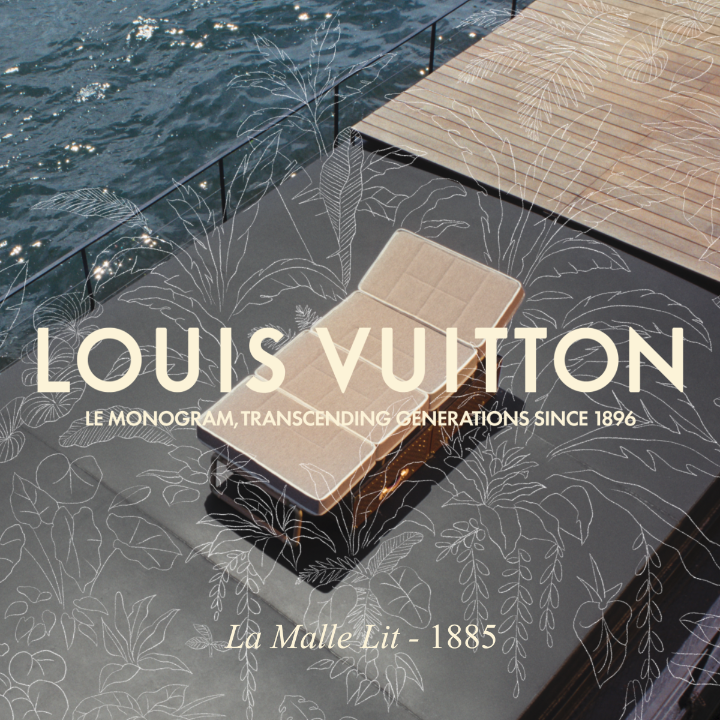 La Malle Lit. The ingenuity of the 1885 Bed Trunk transcended modern voyage — evoking the codes at the heart of the Monogram's 130th Anniversary through its own story. Discover the House's iconic trunks at #LVMonogram130 #LouisVuitton