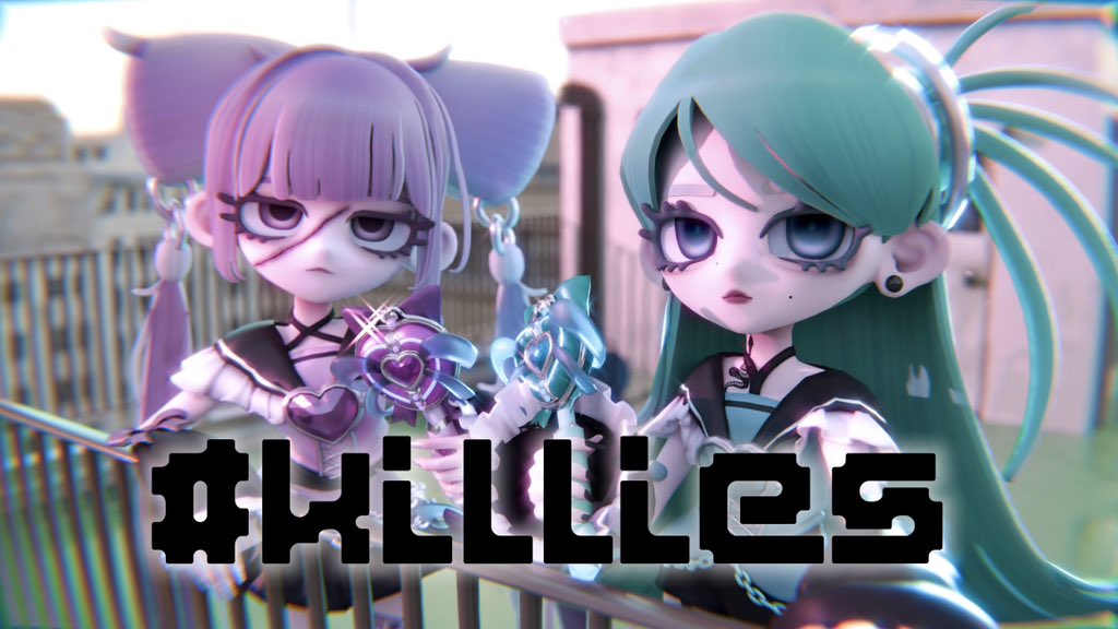 魔法少女のオリジナルショートアニメを作りました！全編blenderの個人制作です #b3d #indie_anime #自主制作アニメ
