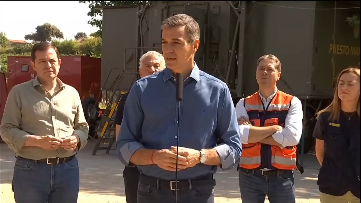 En el próximo Consejo de Ministros aprobaremos el Real Decreto-ley para declarar como zonas gravemente afectadas por una emergencia de protección civil todos los territorios afectados por los devastadores incendios Pedro Sánchez