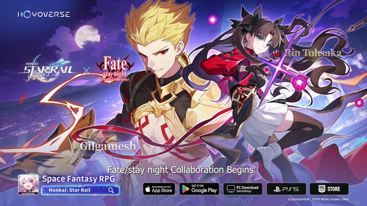 Honkai: Star Rail × Fate[UBW] Imagenae: Holy Grail War begins once again! This time, let the Star of Elation go wild! DOWNLOAD NOW: #HonkaiStarRail #HSRxFate_UBW