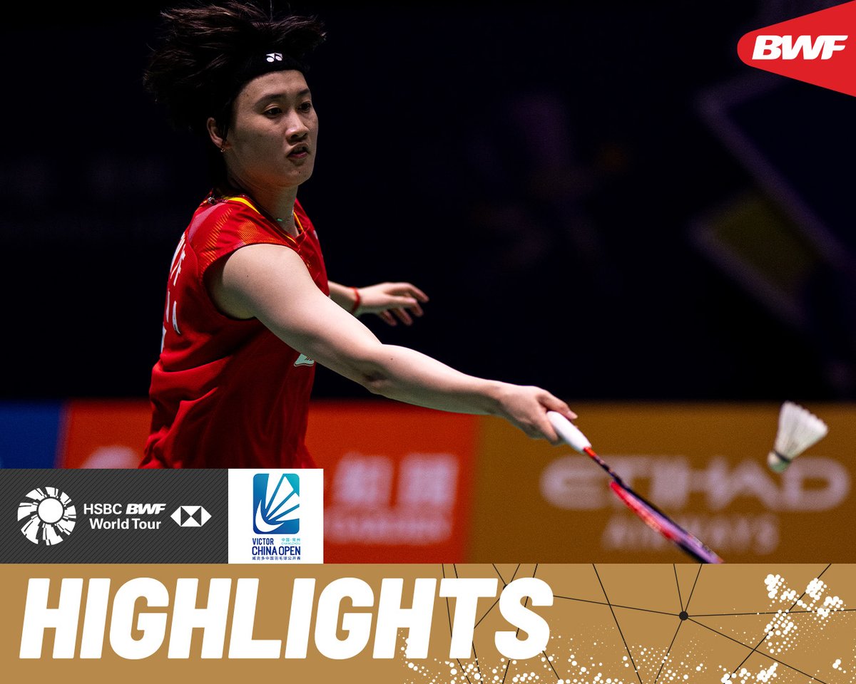 Chen Yu Fei 🇨🇳 and Akane Yamaguchi 🇯🇵 clash for the title. #BWFWorldTour #ChinaOpen2026