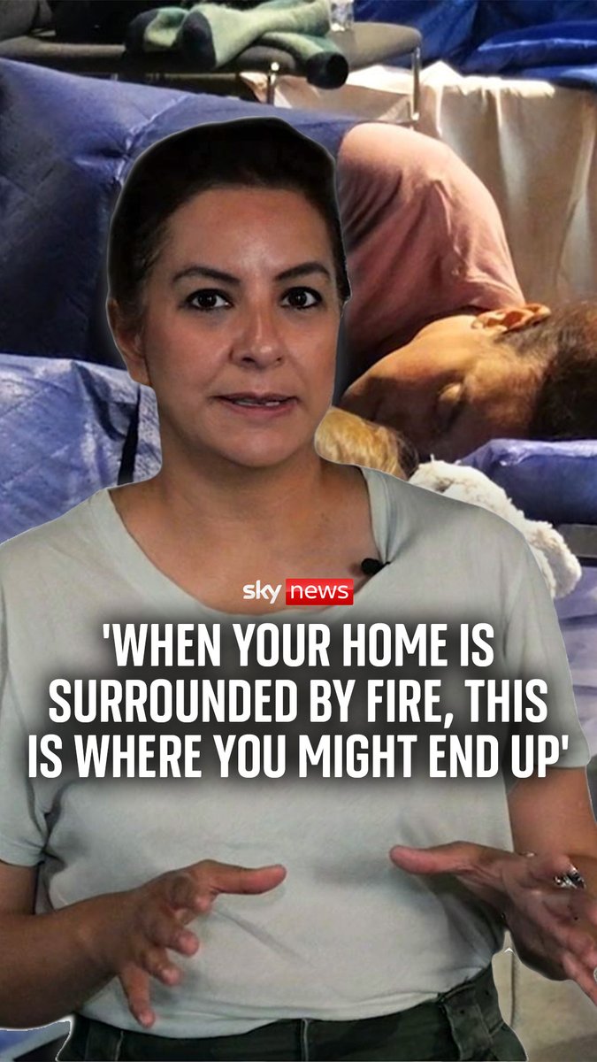 Dogs, baby food and camp beds: Inside a French evacuation centre. The French wildfires have forced 55,000 people out of their homes, who are now taking shelter in evacuation halls. Sky's Sadiya reports from one of these centres in Bordeaux. #bordeaux #france #wildfire