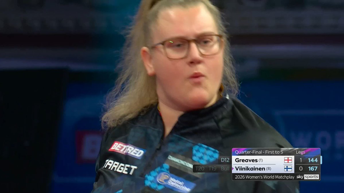 BRILLIANT BEAU! 148 finish followed by a 144! 🤯 Beau Greaves is putting on a finishing masterclass here at the Winter Gardens! 📺 #WomensMatchplay