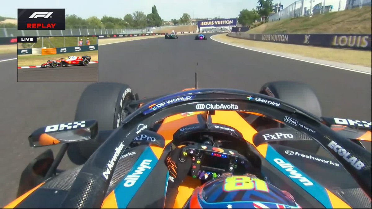 Here’s the Sainz/Piastri moment 💥 #F1 #HungarianGP