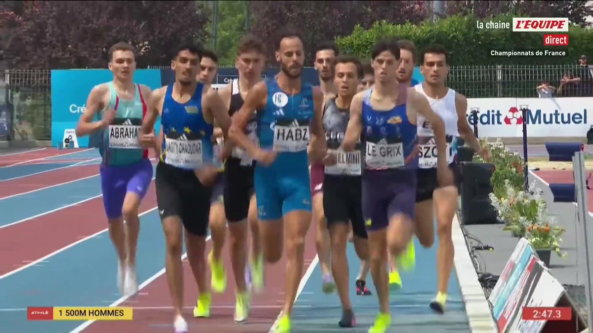Incroyable finish sur le 1500 m avec six athlรจtes en moins d'une seconde et le titre pour Romain Mornet ! Suivez les Championnats de France d'athlรฉtisme en direct sur la chaine L'รquipe #lequipeATHLE
