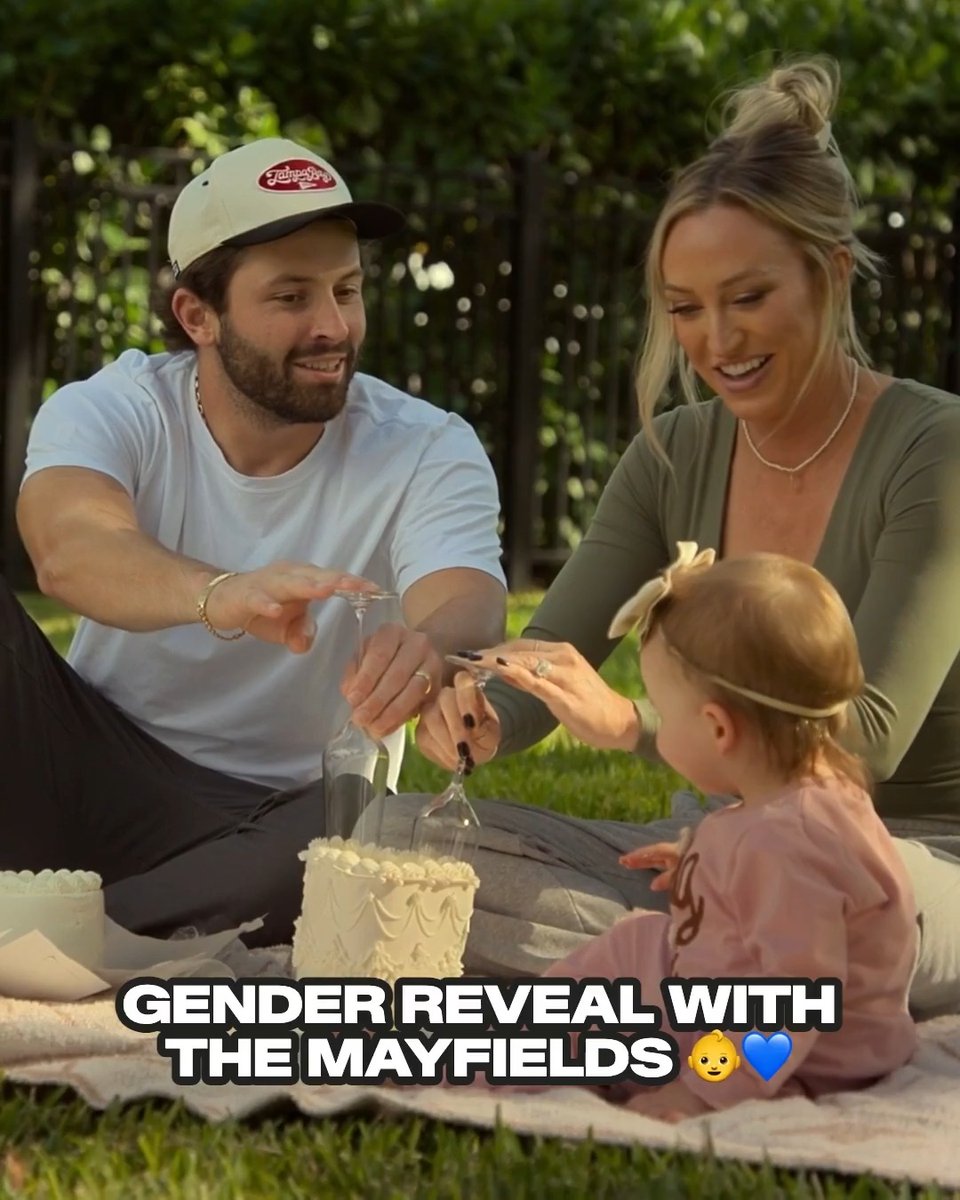 Safe to say that Baker was excited to be a boy dad 💙😂 🎥 Quarterback Season 3 is now available on Netflix