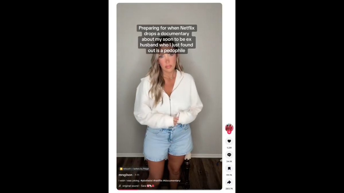 July 11: Oklahoma woman posts this video on TikTok accusing her husband of being a pedophile July 23: Husband kills her in a murder-suicide