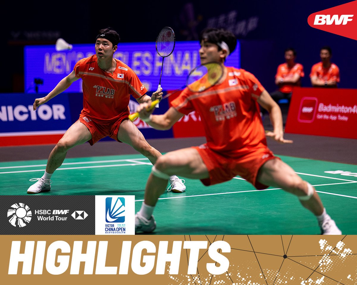 Kim/Seo 🇰🇷 contest Alfian/Fikri 🇮🇩 in a thrilling encounter. #BWFWorldTour #ChinaOpen2026