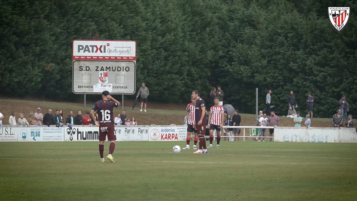 📽️ INSIDE I Una tarde lluviosa en el cuarto test de la pretemporada 2026/27. 🤝 Eskerrik asko SD Eibar por el encuentro que disputamos en Zamudio. 🔜 Nos vemos el miércoles en Laredo en el #RacingAthletic #AthleticClub 🦁