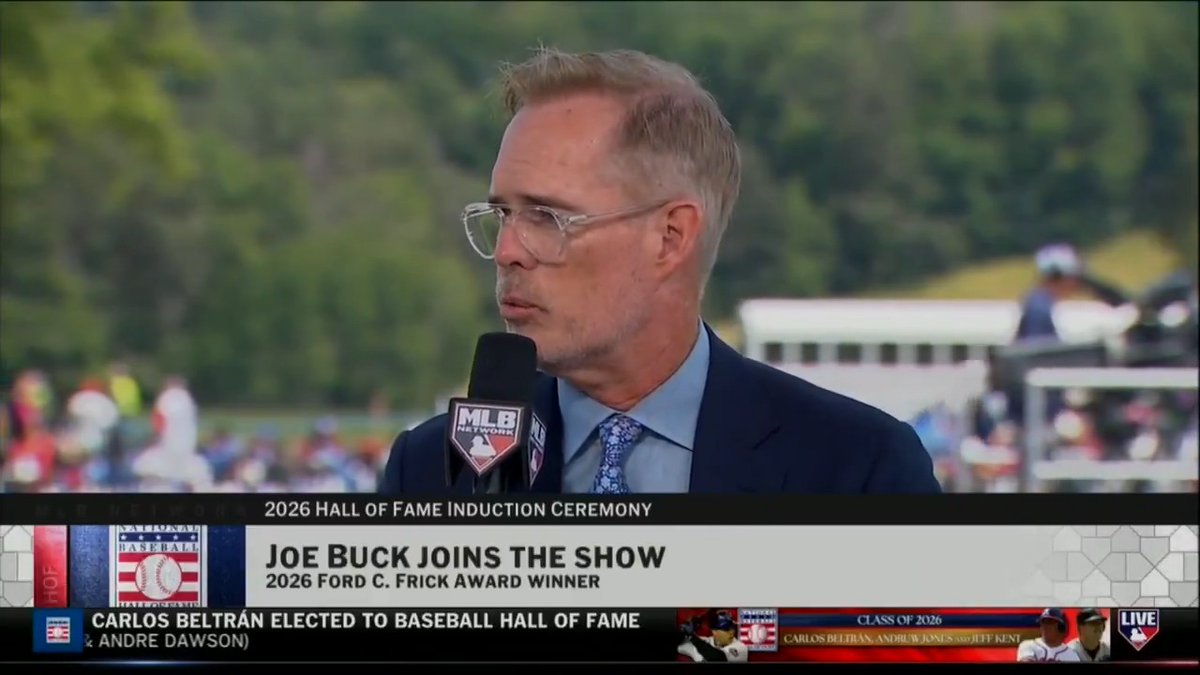 2026 Ford C. Frick Award winner Joe Buck joins us live from the set in Cooperstown! Joe Buck talks through his broadcasting career and getting inspiration from his father growing up in the booth 🎙️