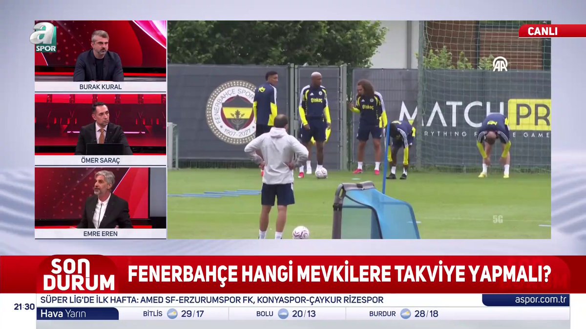 🎙️ Burak Kural: Vedat Muriç'in önüne geçecek bir santrfor almaya gerek yok. 🎙️ Ömer Saraç: Tek tercih hakkım olsa, hem kenar hem de santrfor oynayabileceği için Marcus Rashford'dan yana tercihimi kullanırdım.