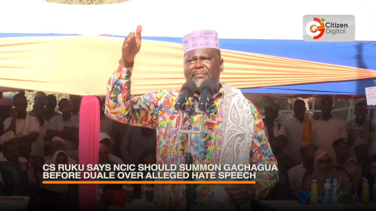 CS Ruku says NCIC should summon Gachagua before Duale over alleged hate speech
