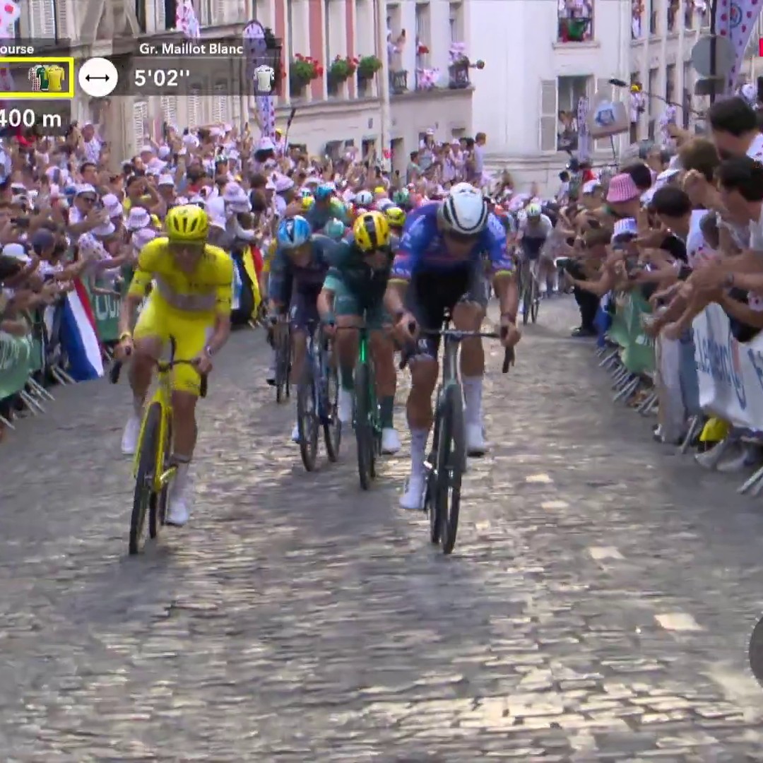 Acte II : Van der Poel et Pogacar s'échappent dans la Butte Montmartre !