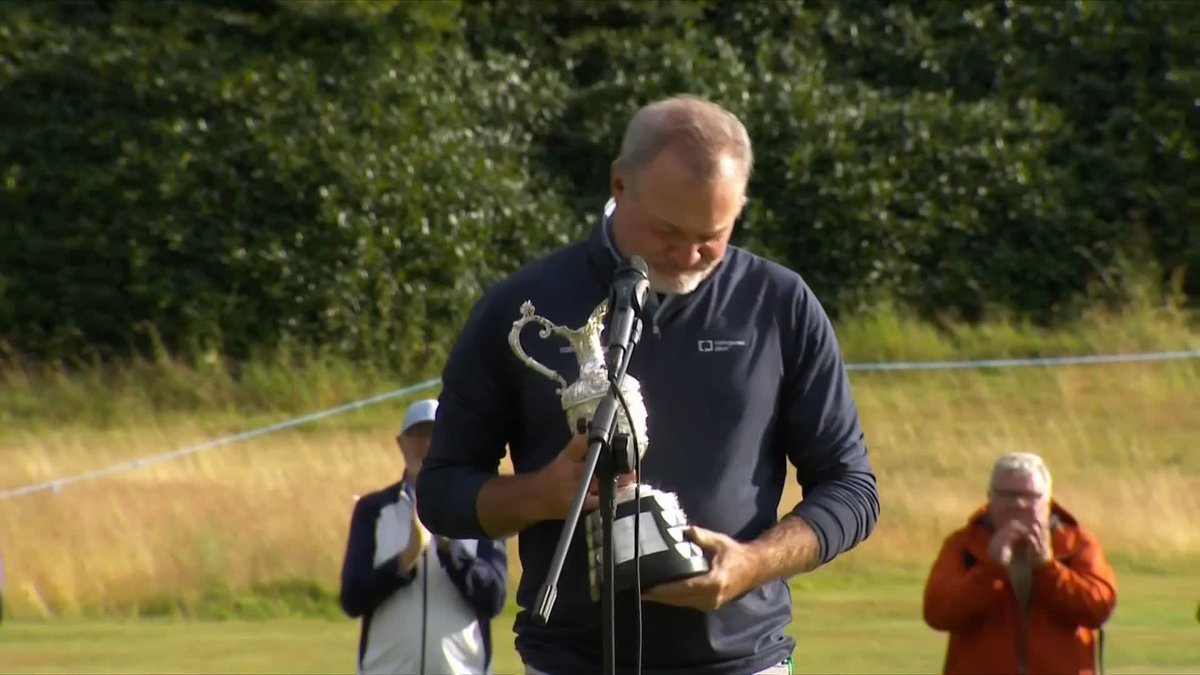 "Wow!" 😲 Jerry Kelly speaks of his 'incredible joy' after winning the Senior Open in Scotland.