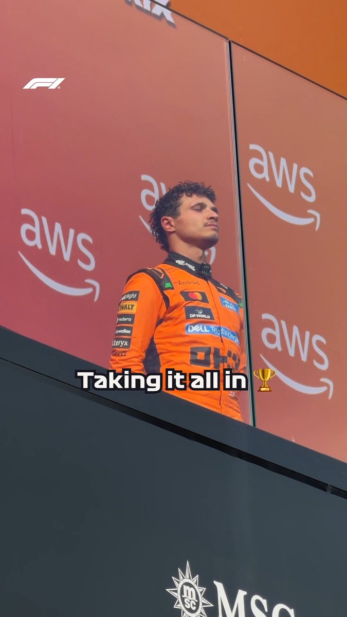 Lando, savouring the moment 🏆 #F1 #HungarianGP McLaren Mastercard Formula 1 Team