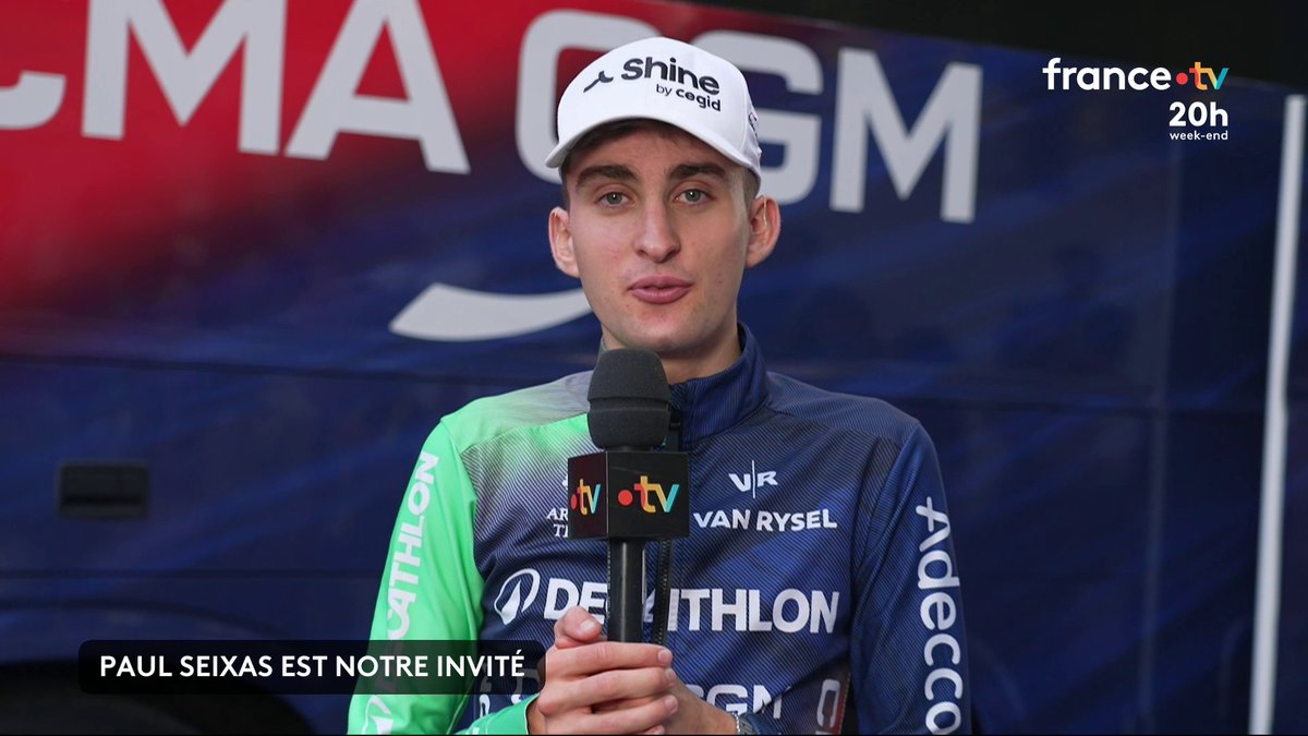 🚴🇫🇷 "Je pense qu'il y a encore beaucoup de chemin, beaucoup de travail. Pour l'instant je suis 4ème, pas 1er" Paul Seixas lucide et ambitieux après avoir bouclé son premier Tour de France à 19 ans. #JT20h