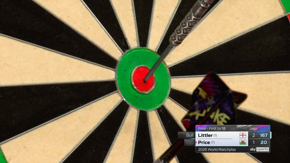 "YOU SPITEFUL YOUNG MAN" 😮‍💨 Luke Littler delivers a CRUSHING 167 checkout to lead Gerwyn Price 3-1! 📺 #MatchplayDarts