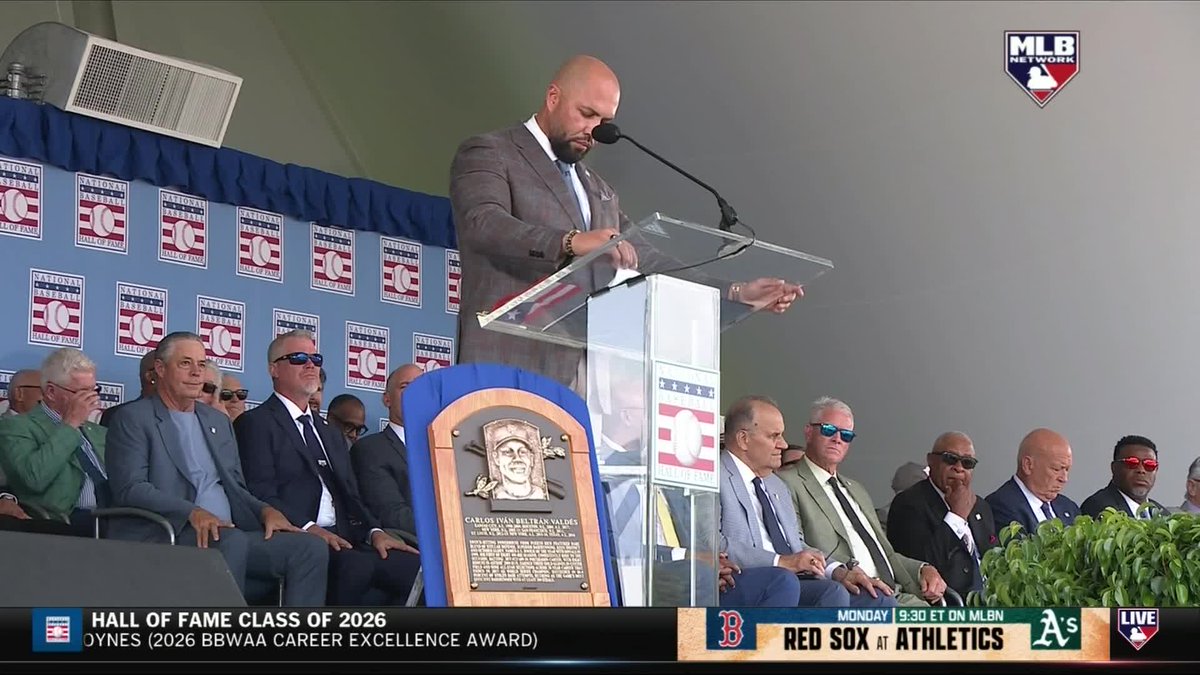 "I really felt the weight of the history when you play for an organization like the Yankees." Carlos Beltrán talks about his time with the Yankees as he goes into the Hall of Fame (via MLB Network)