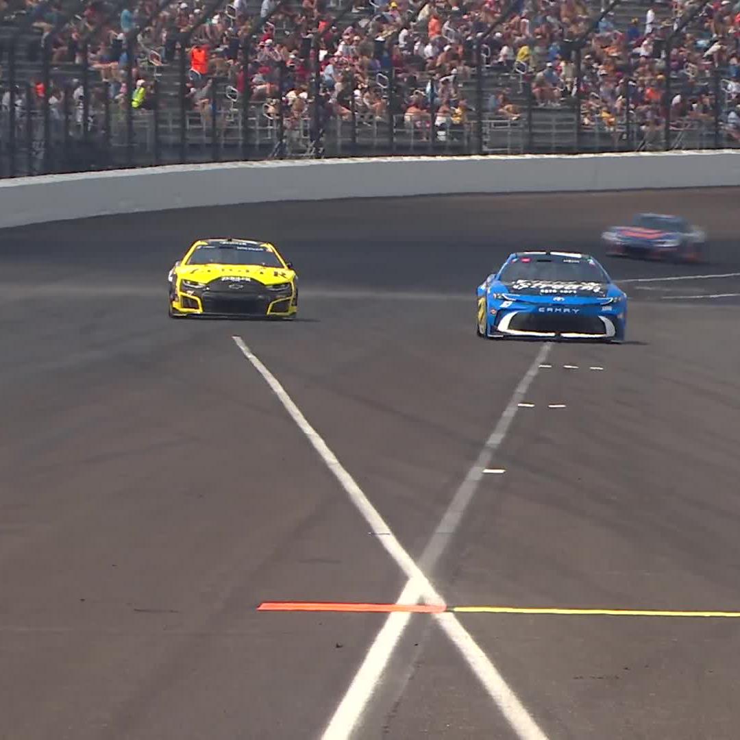 Carson Hocevar flipping off Corey Heim while driving 180mph aimed at the pit wall and then ducking back on the track is just textbook Carson Hocevar-ing