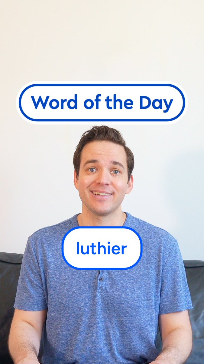 A skilled luthier can spot problems in an instrument that most people would never notice. 🎸 Today's #WordOfTheDay refers someone who makes string instruments, like guitars or violins. Share this with a music lover!