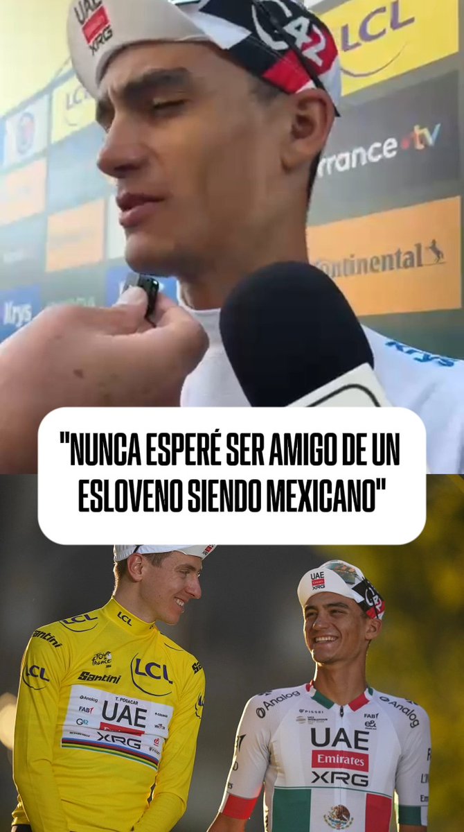 "NOS LLEVAMOS MUY BIEN" Isaac del Toro habla del bromance con Tadej Pogačar y todo lo que lo ha ayudado en el Tour de France ❤️
