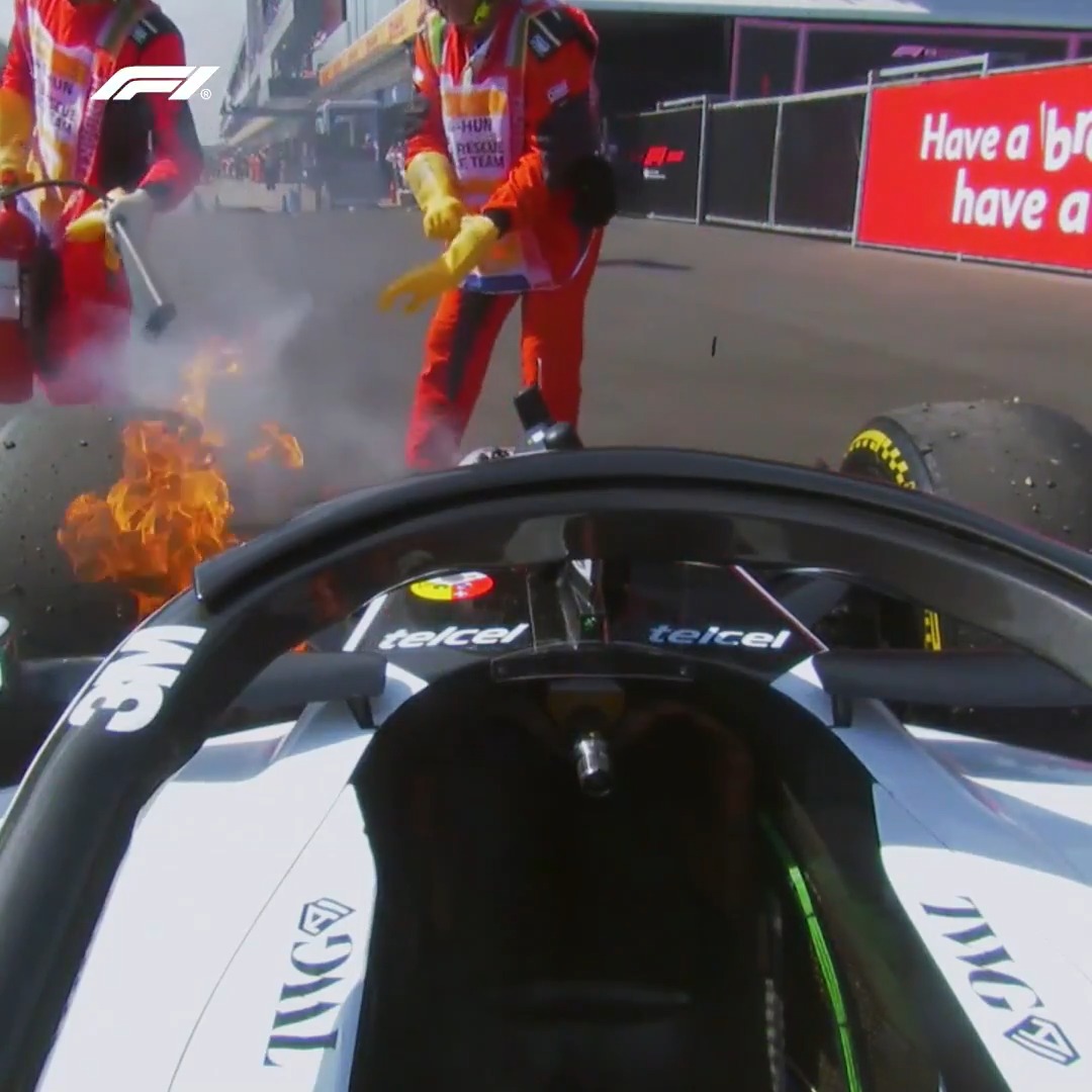 A double brake failure brought an early end to Valtteri Bottas' race in Hungary 😔 #F1 #HungarianGP